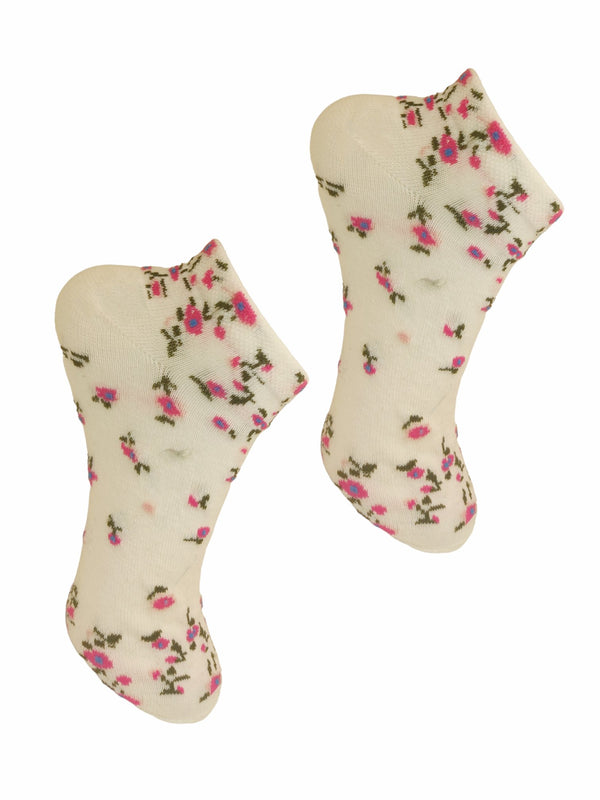 Κάλτσες κοντές - σοσόνια - unisex - flowers (36-40)