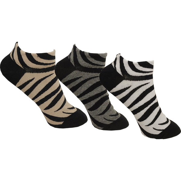 3Pack - Κάλτσες κοντές - unisex - Zebra style(36-41) - πακέτο 3 τεμάχια