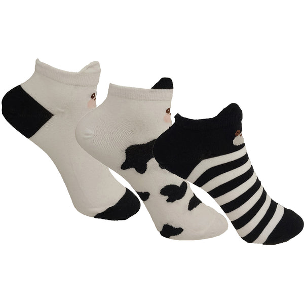 3Pack - Κάλτσες κοντές - unisex - Cow (36-41)