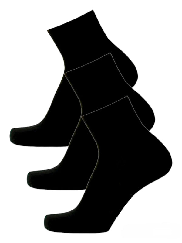 3Pack - Αθλητικές κάλτσες - ημίκοντες - Μαύρο - 3 τεμάχια (36-41) (41-46) | Anelia Fashion Shop - anelia.gr