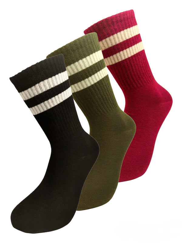 3pack - Αθλητικές κάλτσες με ρίγες - (40-45) - 3 τεμάχια | Anelia Fashion Shop - anelia.gr
