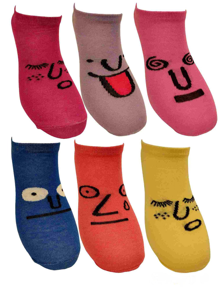 6Pack - Κάλτσες κοντές Emotions ll - unisex - 6 τεμάχια | Anelia Fashion Shop - anelia.gr