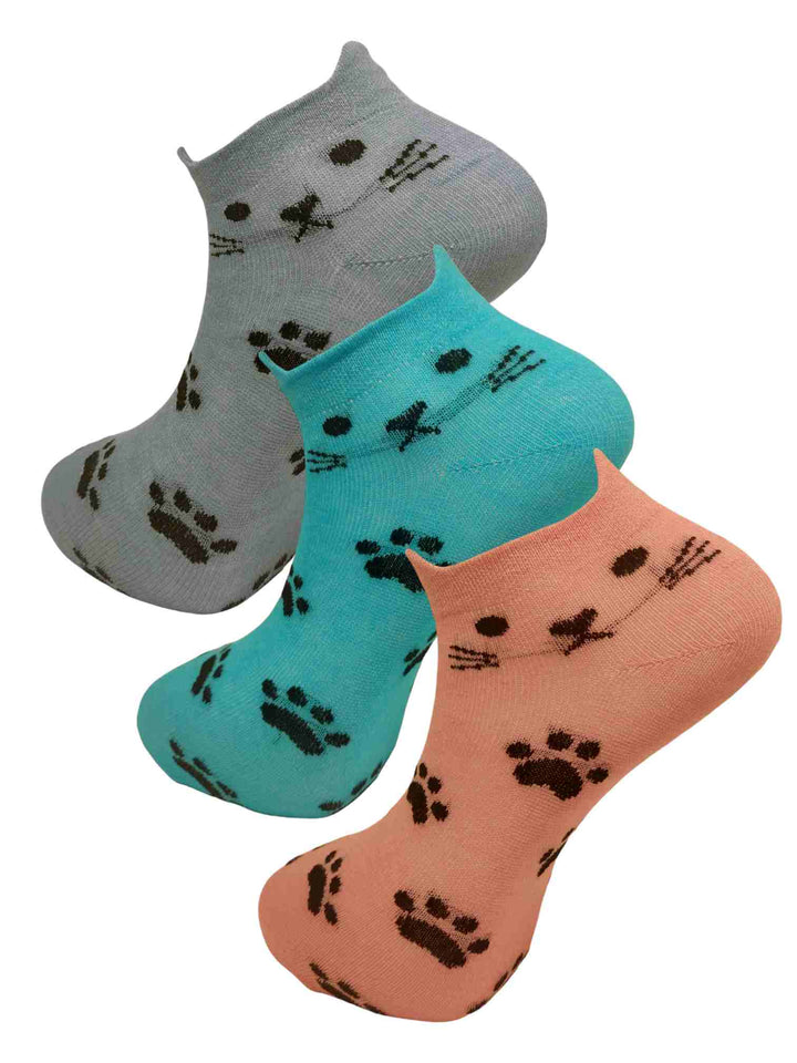 3Pack - Κάλτσες κοντές - unisex - Cats (36-41) - πακέτο 3 τεμάχια | Anelia Fashion Shop - anelia.gr
