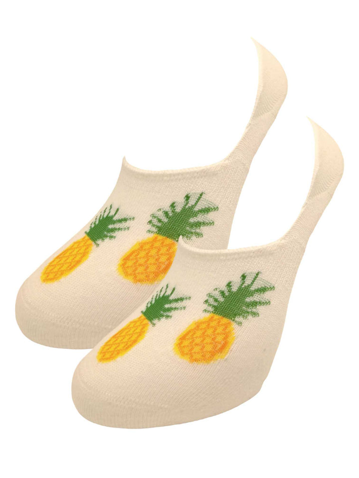 Κάλτσες αόρατες (σουμπά) Ανανάς, λευκές (36-41) | Anelia Fashion Shop - anelia.gr