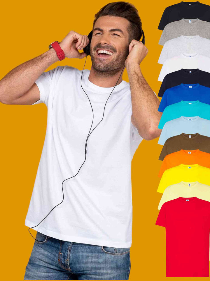 Ανδρική Μπλούζα Κοντομάνικη - T-Shirt - από M έως 5XL - σε πολλά χρώματα - JHK | Anelia Fashion Shop - anelia.gr