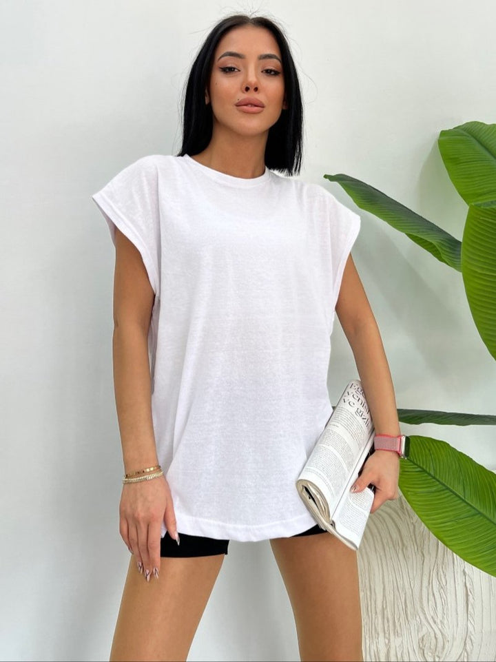 Oversized T-shirt, Μπλούζα Unisex Αμάνικη | Anelia Fashion Shop - anelia.gr