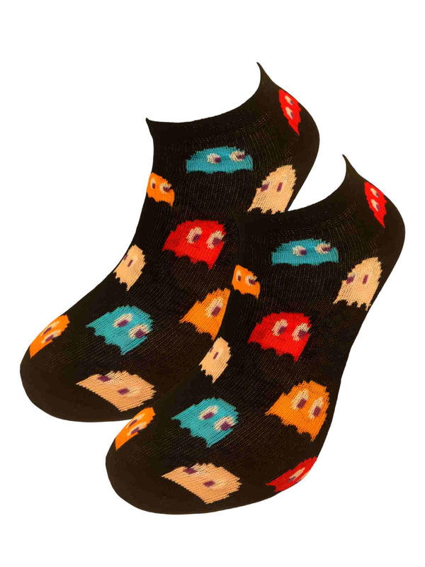 Κάλτσες κοντές - σοσόνια - unisex - PacMan (36-41) μαύρες | Anelia Fashion Shop - anelia.gr