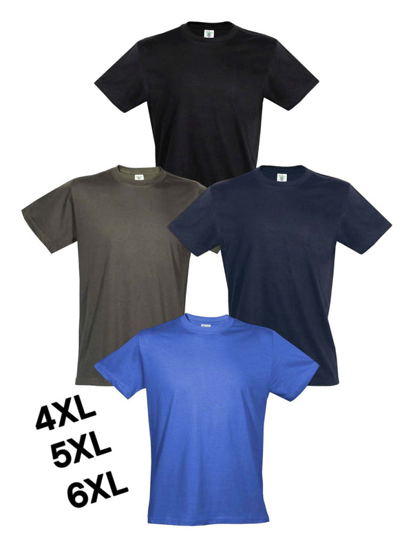 Plus Size - Μπλούζα Κοντομάνικη - T-Shirt - 4XL-5XL-6XL - σε πολλά χρώματα - Keya | Anelia Fashion Shop - anelia.gr
