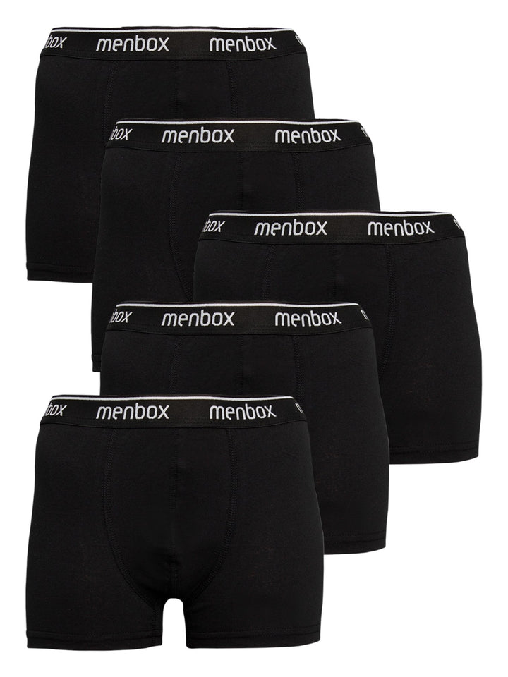 5pack - Ανδρικά Εσώρουχα, Βαμβακερά, Μποξεράκια MenBox - πακέτο 5 τεμαχίων - μαύρα | Anelia Fashion Shop - anelia.gr