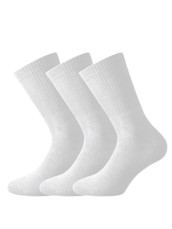 Αθλητικές κάλτσες - μονόχρωμες - λευκές - 3pack - (36-40) (40-46) - 3 τεμάχια | Anelia Fashion Shop - anelia.gr