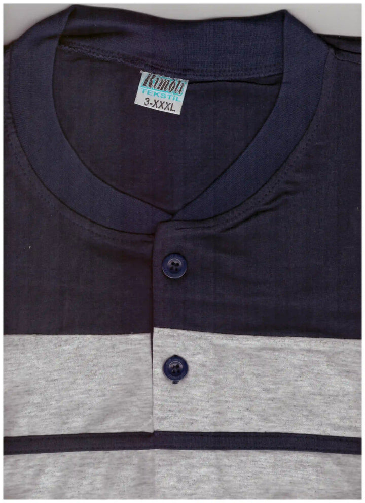 Ανδρική Πιτζάμα - καλοκαιρινή - 100% Βαμβακερή - Κοντό Παντελόνι - Plus Size | Anelia Fashion Shop - anelia.gr