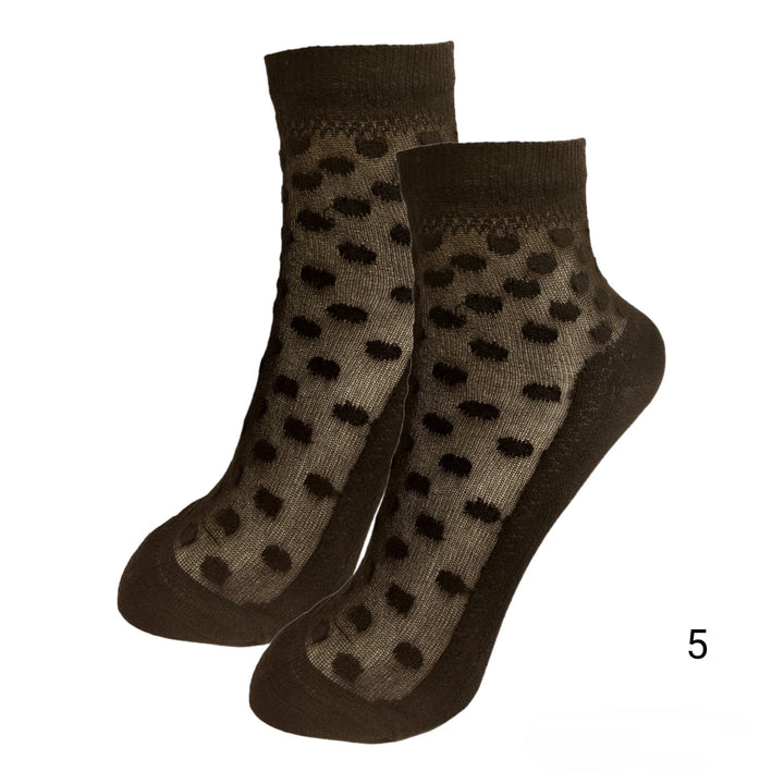 Γυναικείες κάλτσες διάφανες, ημίκοντες, με σχέδιο - (35-40) | Anelia Fashion Shop - anelia.gr