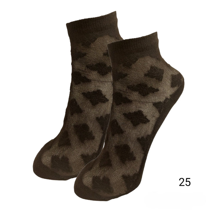 Γυναικείες κάλτσες διάφανες, ημίκοντες, με σχέδιο - (35-40) | Anelia Fashion Shop - anelia.gr
