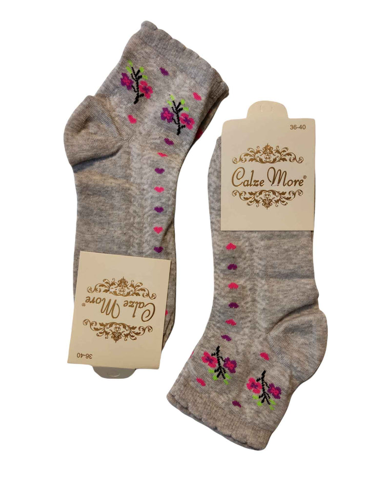 Γυναικείες κάλτσες - Flowers - (36-40) | Anelia Fashion Shop - anelia.gr