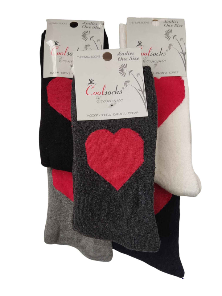 Γυναικείες κάλτσες - καρδιά - (35-40) | Anelia Fashion Shop - anelia.gr