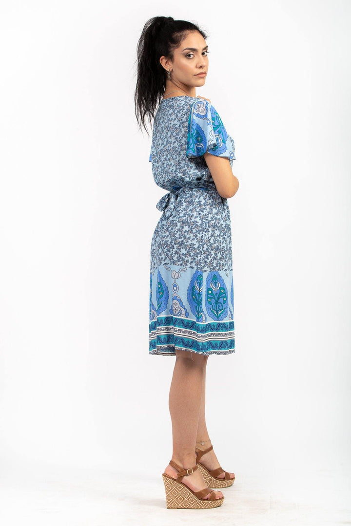Γυναικείο φόρεμα μίνι φλοράλ | Anelia Fashion Shop - anelia.gr