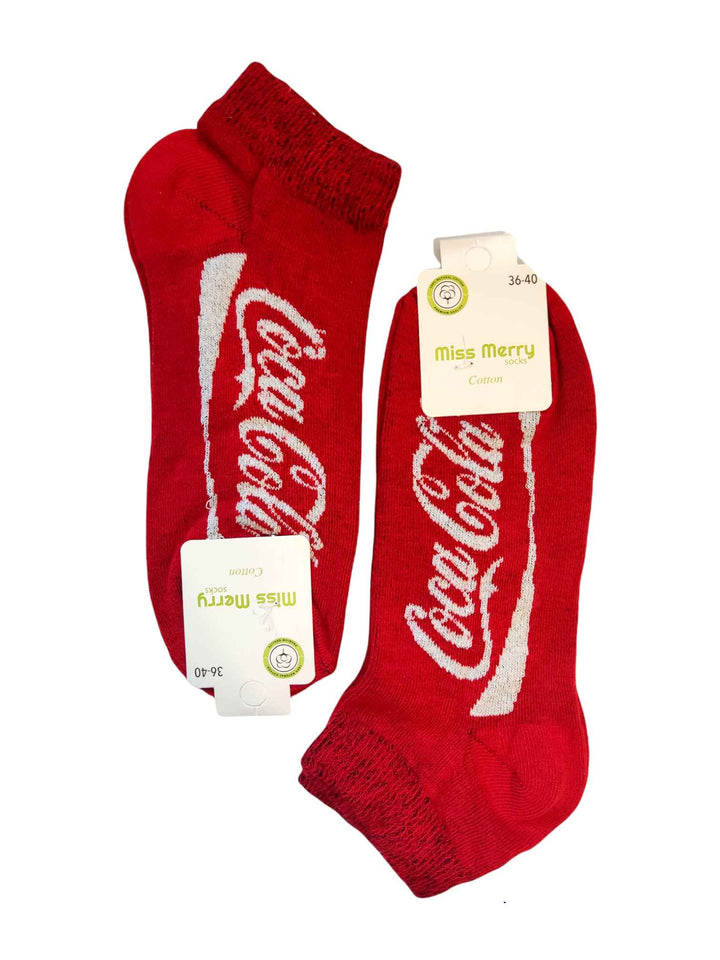 Κάλτσες κοντές - σοσόνια - unisex - Coka Cola (36-40) | Anelia Fashion Shop - anelia.gr