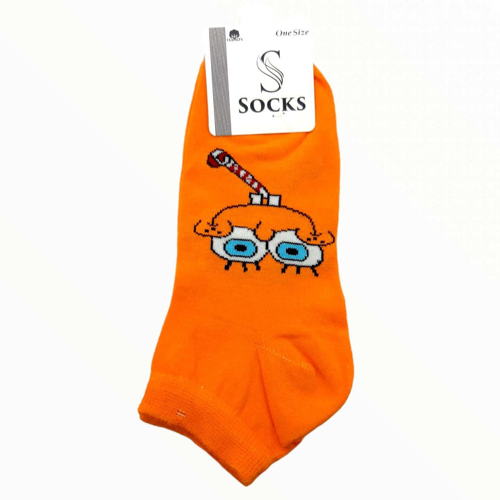 Κάλτσες κοντές - σοσόνια - unisex - Orange Bob (36-43) | Anelia Fashion Shop - anelia.gr
