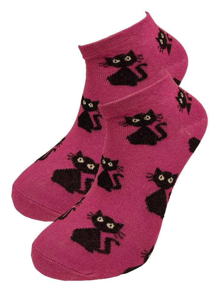 Κάλτσες κοντές - σοσόνια - unisex - Purple Cat (36-40) | Anelia Fashion Shop - anelia.gr