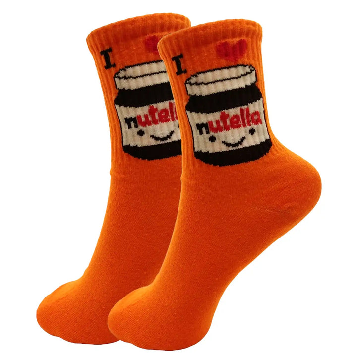 Κάλτσες - unisex- Nutella Orange (36-42) | Anelia Fashion Shop - anelia.gr