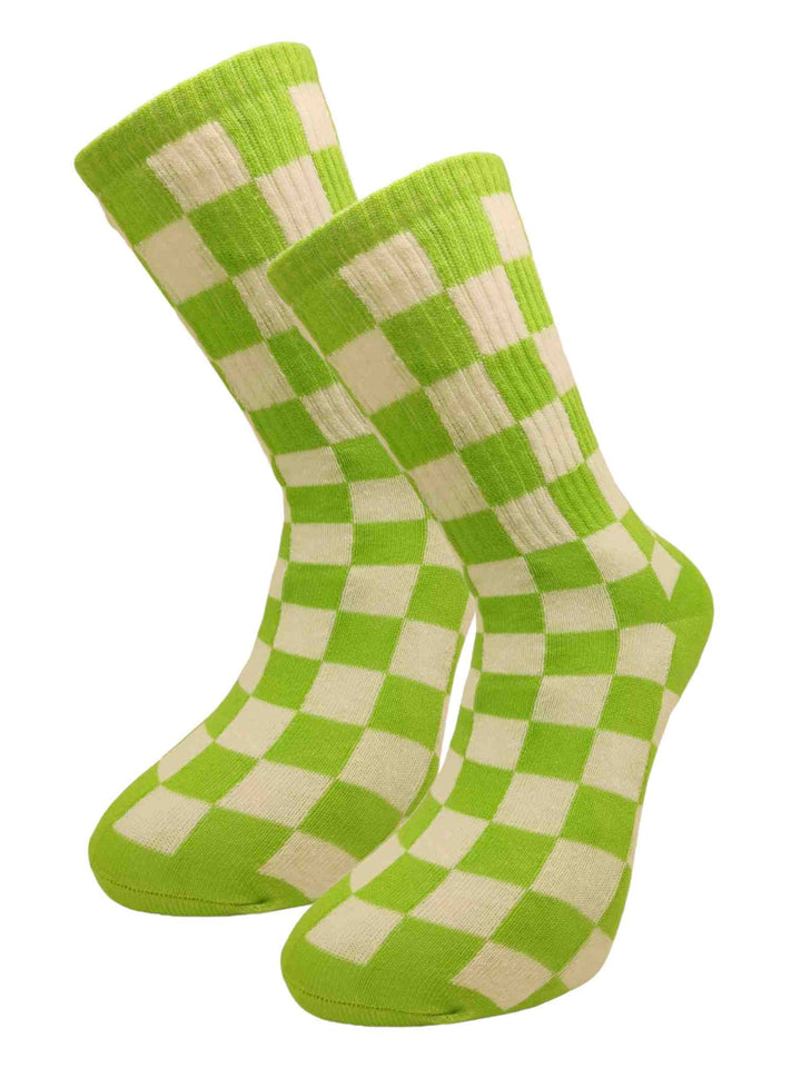 Κάλτσες - unisex - πράσινο Καρό (36-44) | Anelia Fashion Shop - anelia.gr