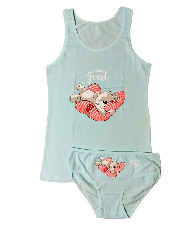 Παιδικό σετ, Sleepy, φανελάκι και σλιπάκι, για κορίτσια (7 - 9 ετών) | Anelia Fashion Shop - anelia.gr