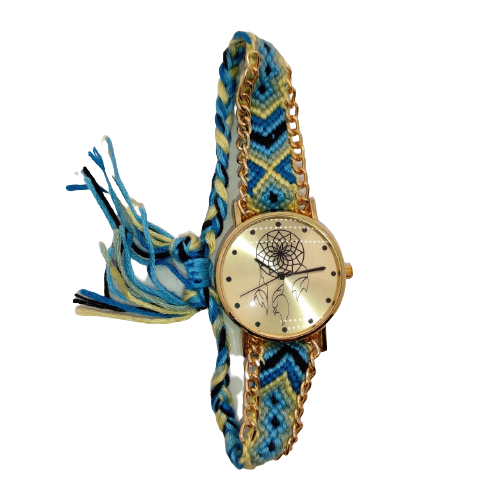 Ρολόι χειρός, πλεκτό με αλυσίδα - Φ=37mm | Anelia Fashion Shop - anelia.gr