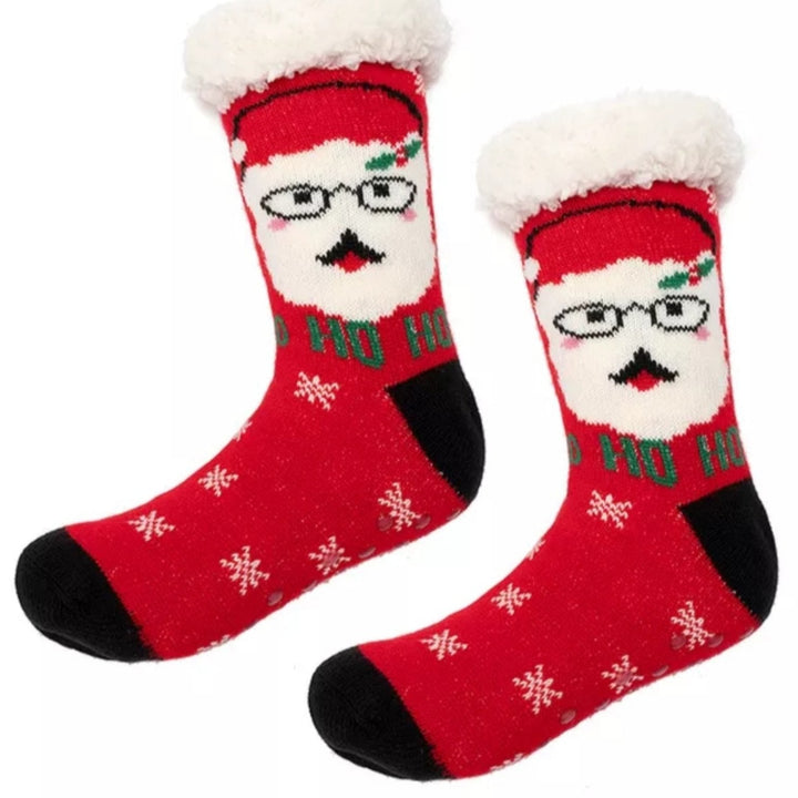 Χριστουγεννιάτικες fleece κάλτσες - παντόφλες (36-42) - Αντιολισθητικές | Anelia Fashion Shop - anelia.gr